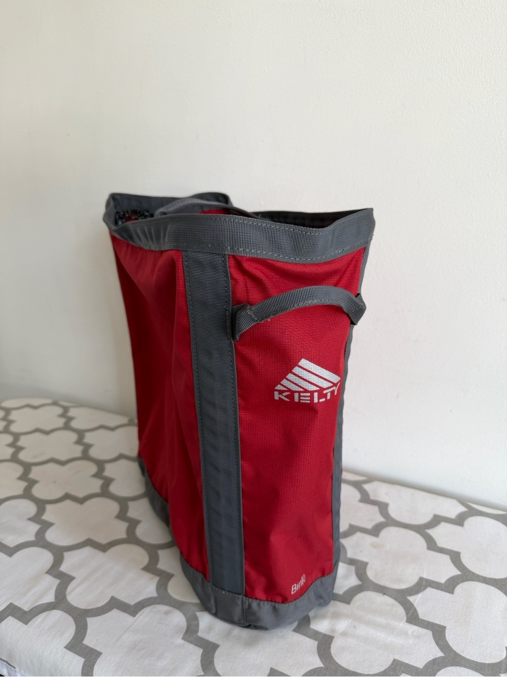 Kelty Red and Gray Men’s Gear Tote